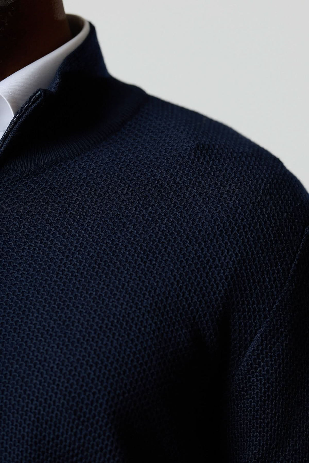 Cardigan zippé en maille texturée