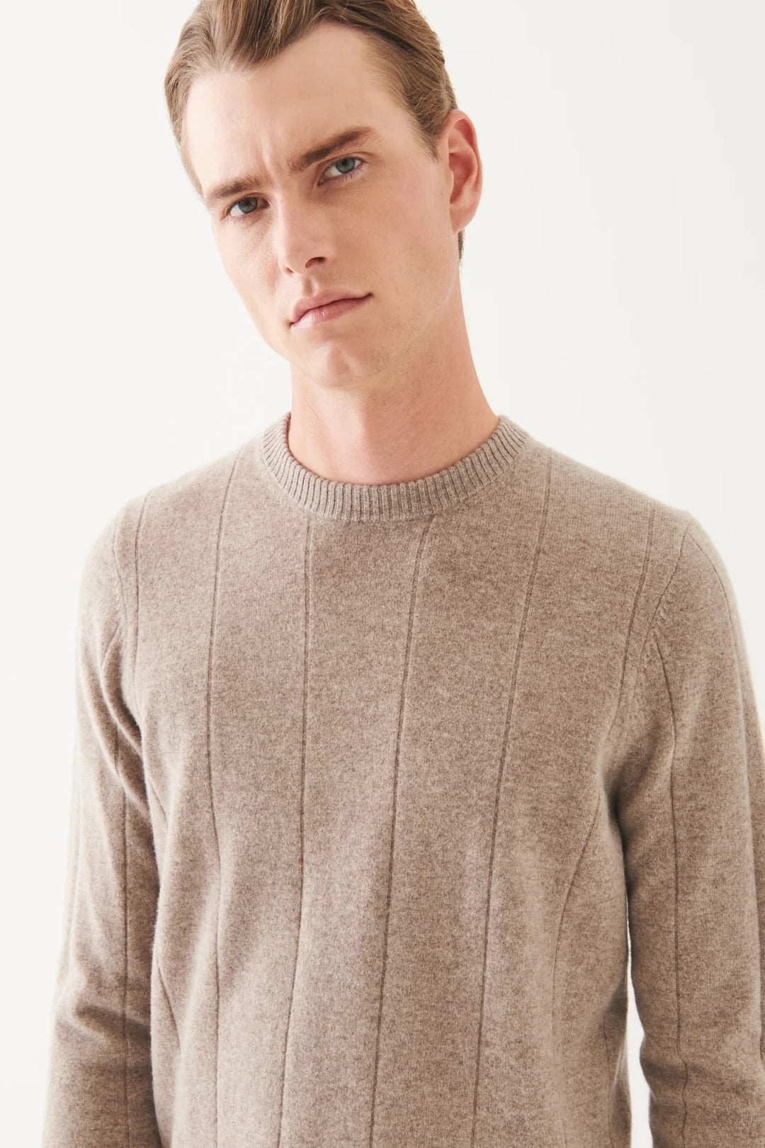 Wool and cashmere crew neck