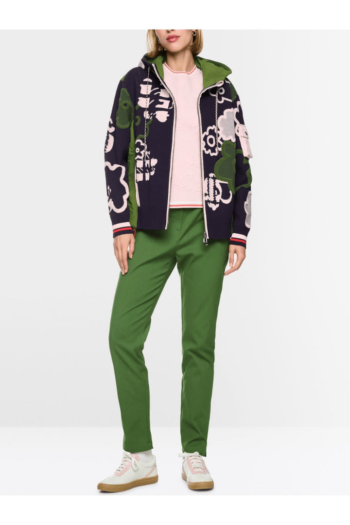 Veste à capuchon à motif floral vue de face pour femme Marc Cain