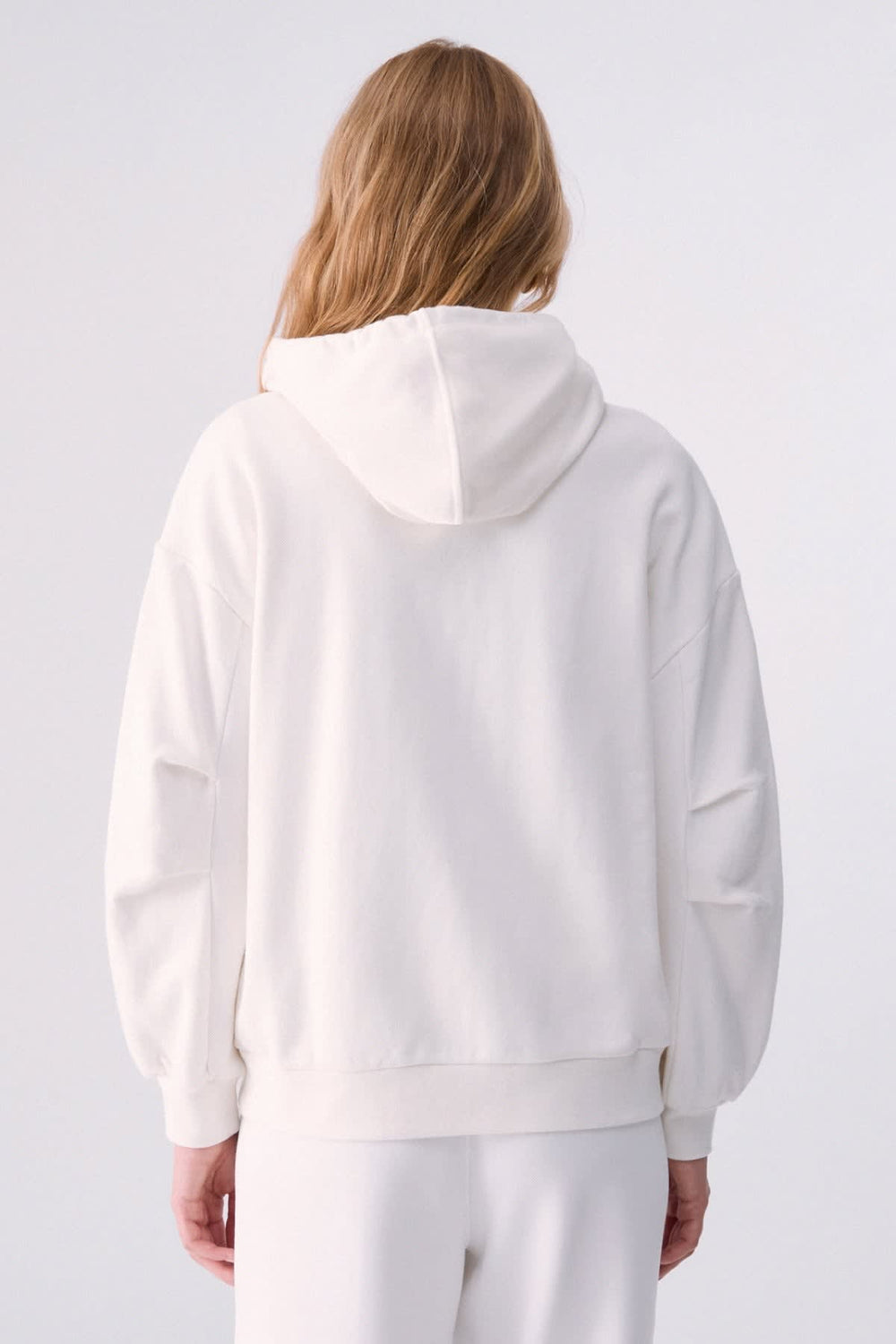 Veste à capuchon zippée à manches longues pour femme liujo