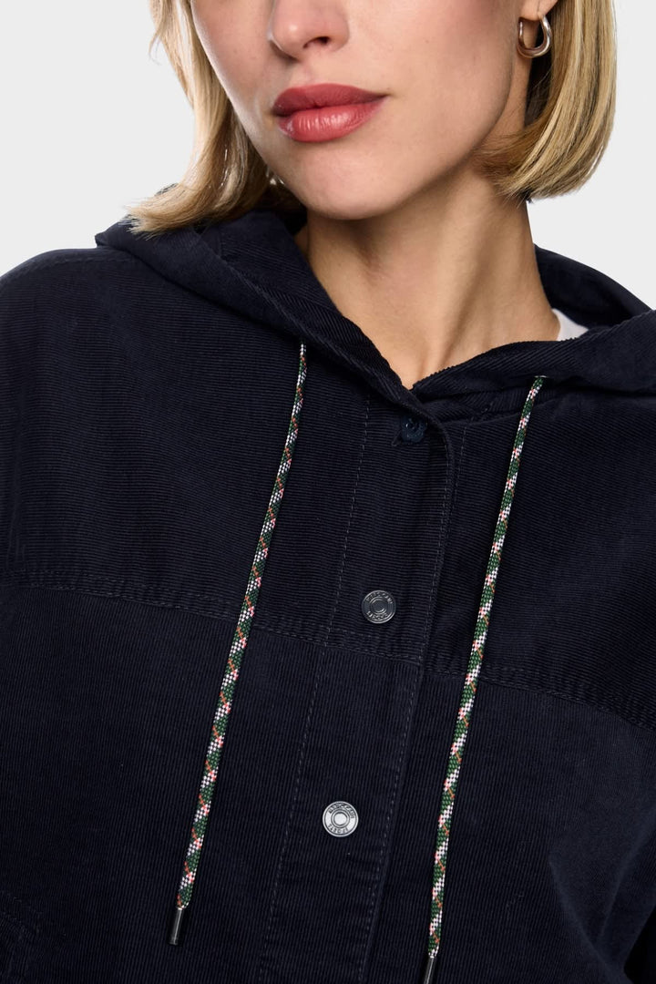 Veste en velours côtelé à capuche pour femme Marc Cain