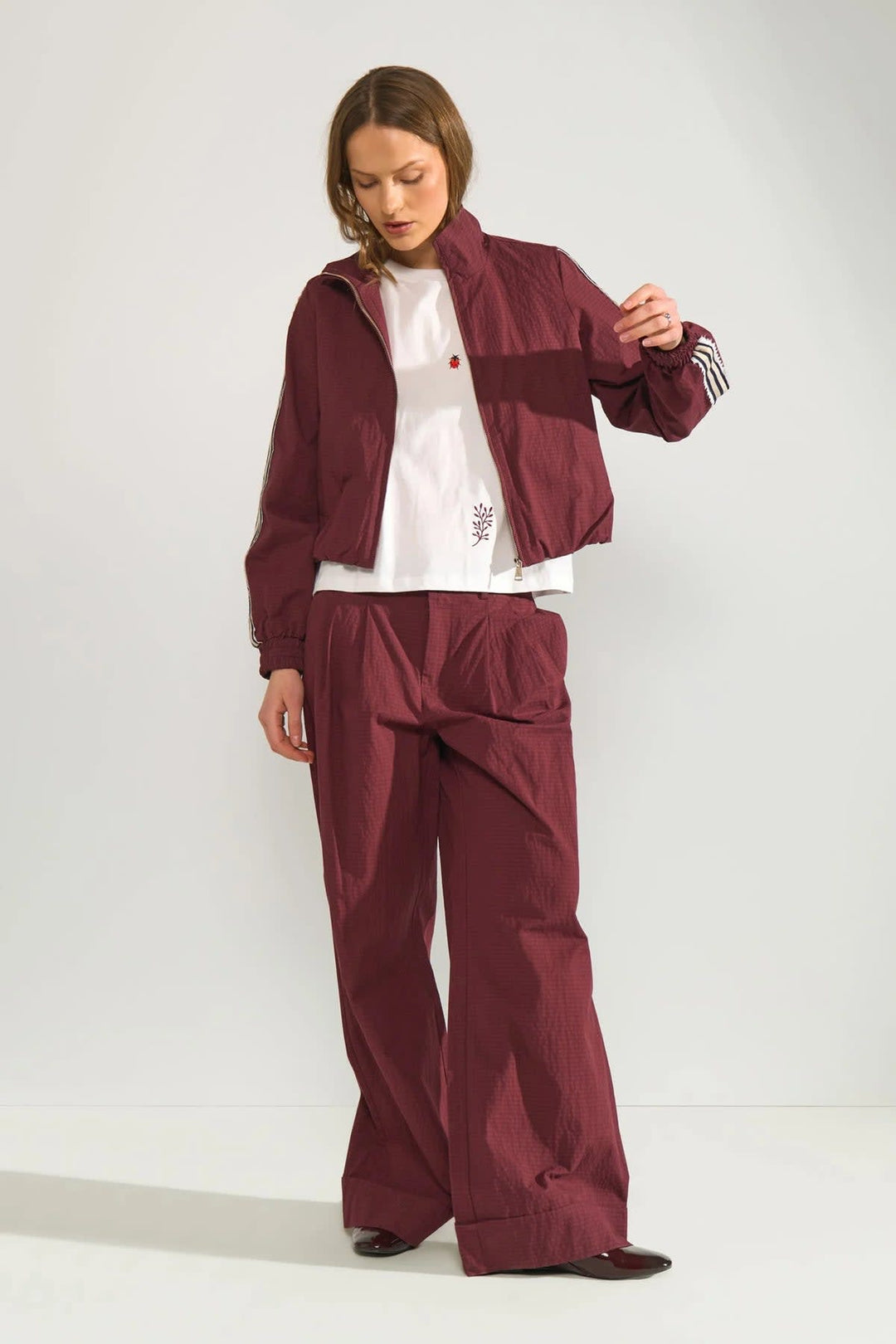 Veste sportive à bandes contrastantes pour femme Numph