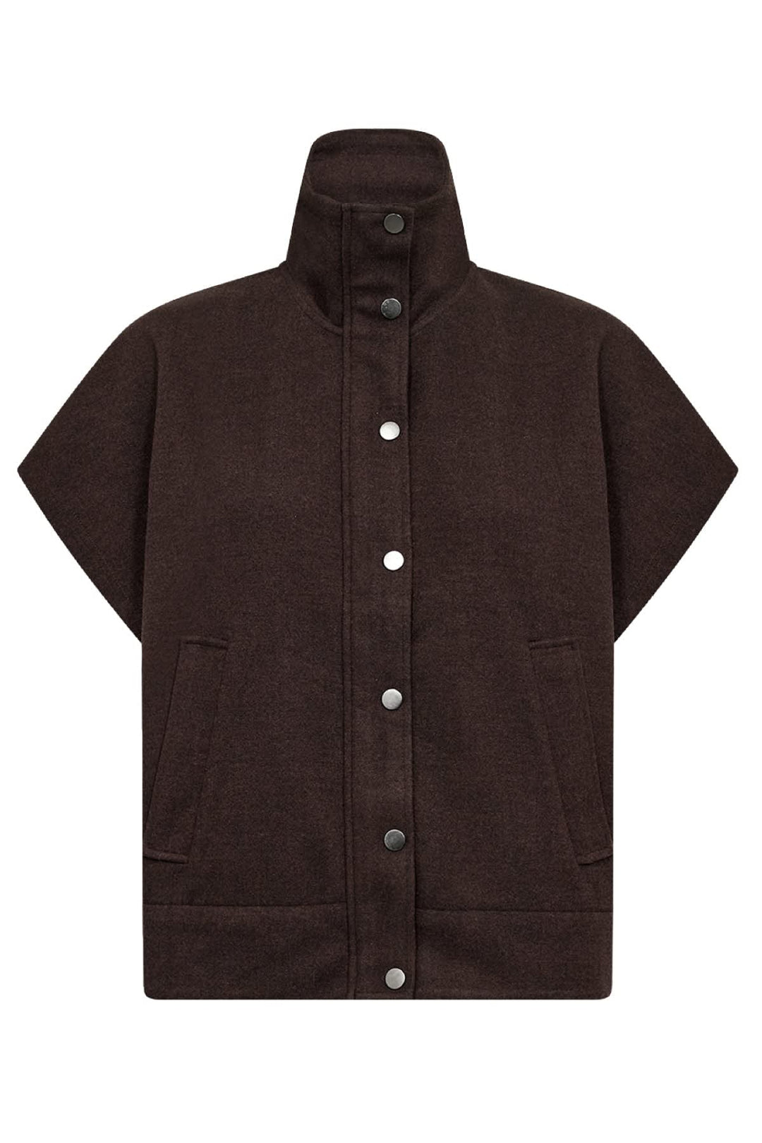 Veste sans manche structurée à col montant pour femme Soya Concept