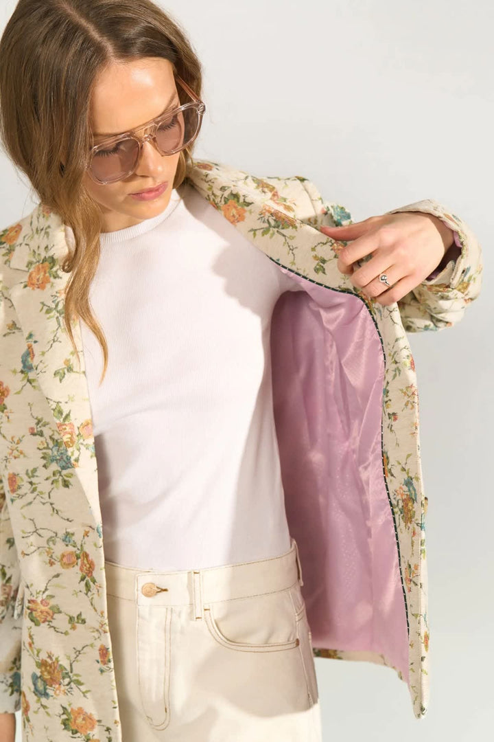 Veston à motif floral pour femme Numph