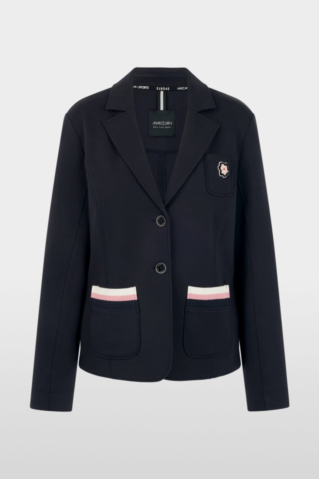 Veston à détails contrastants vue de face pour femme Marc Cain