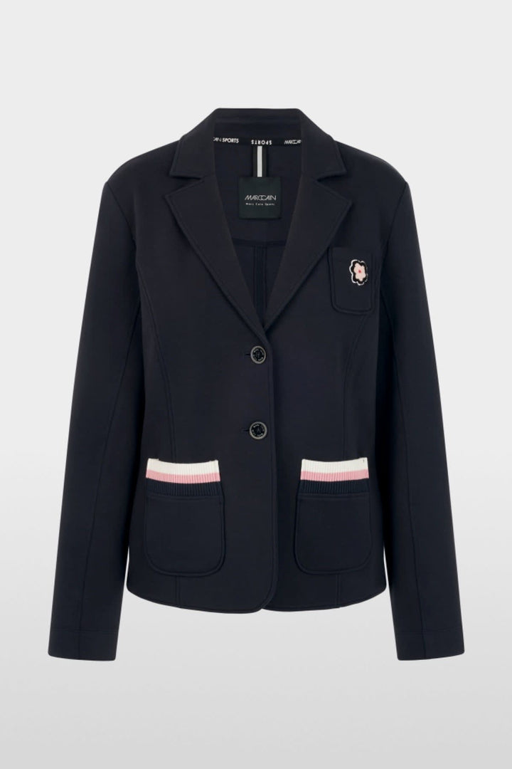 Veston à détails contrastants vue de face pour femme Marc Cain