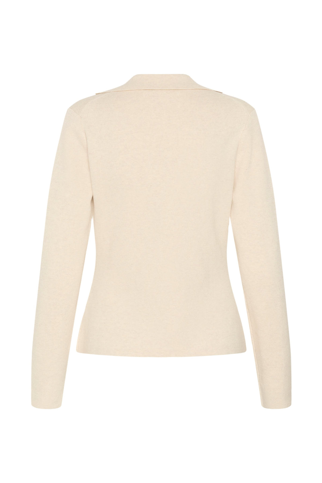 Veston en tricot noir à fermeture asymétrique vue de face pour femme Inwear