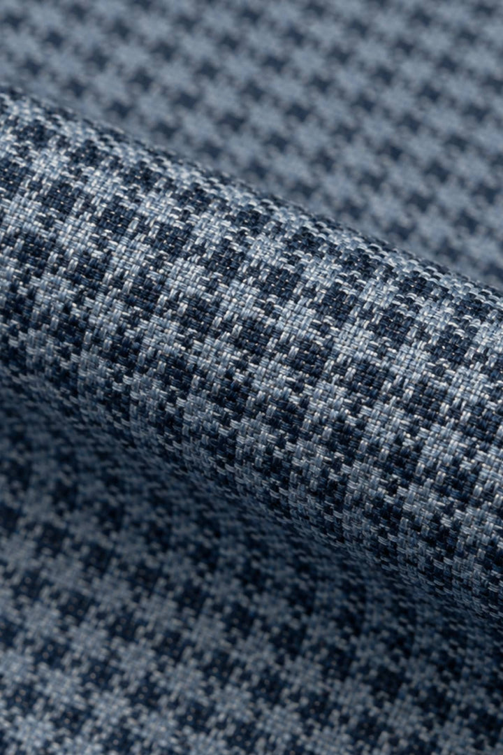Vue de face veston texturé Lief Horsens pour homme gris motif raffiné - Valérie Simon