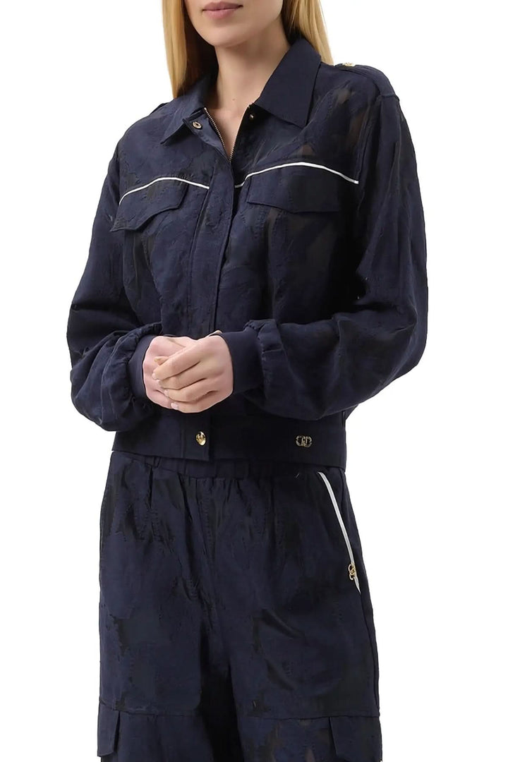Veste légère texturée à poches