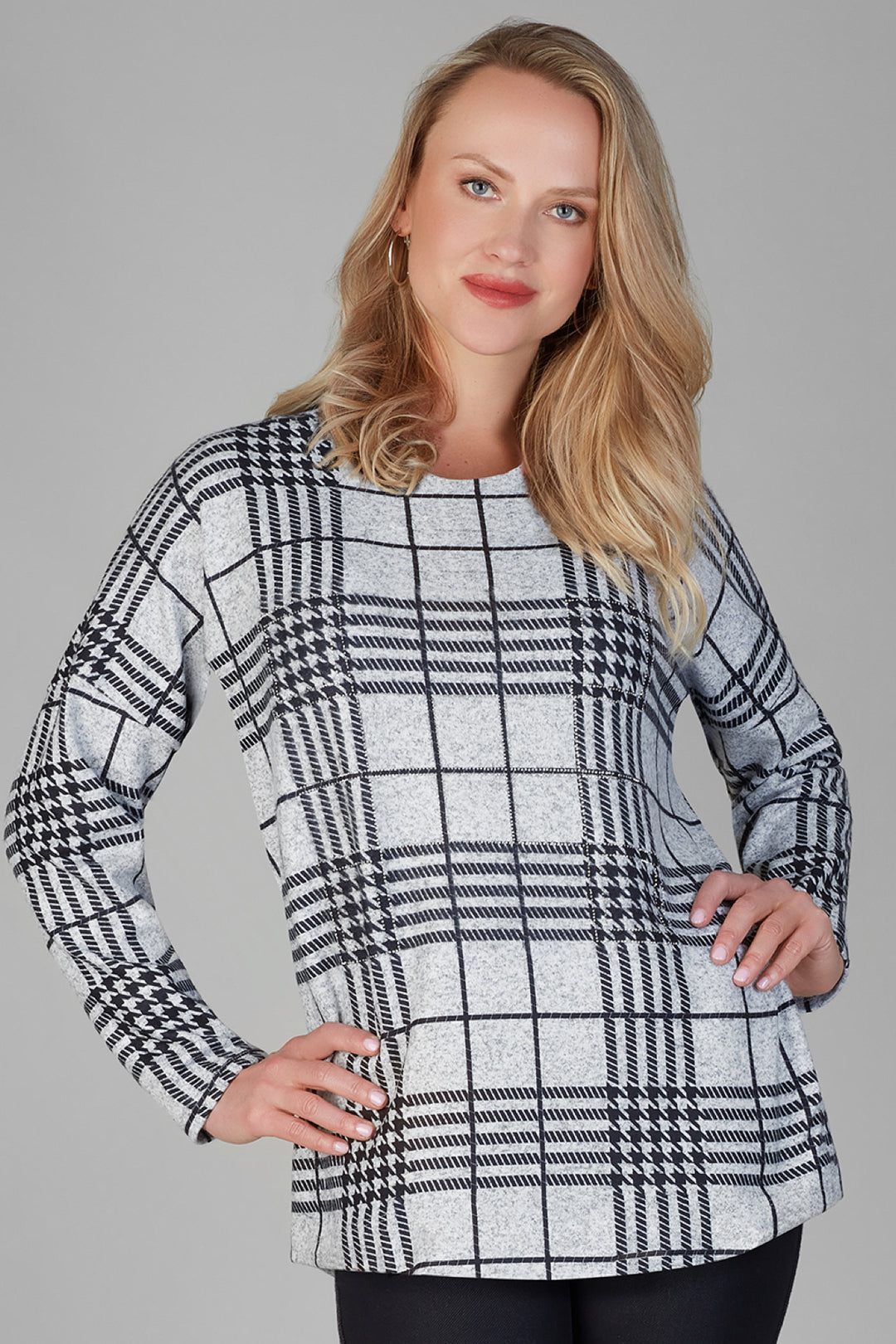 Checked tunic