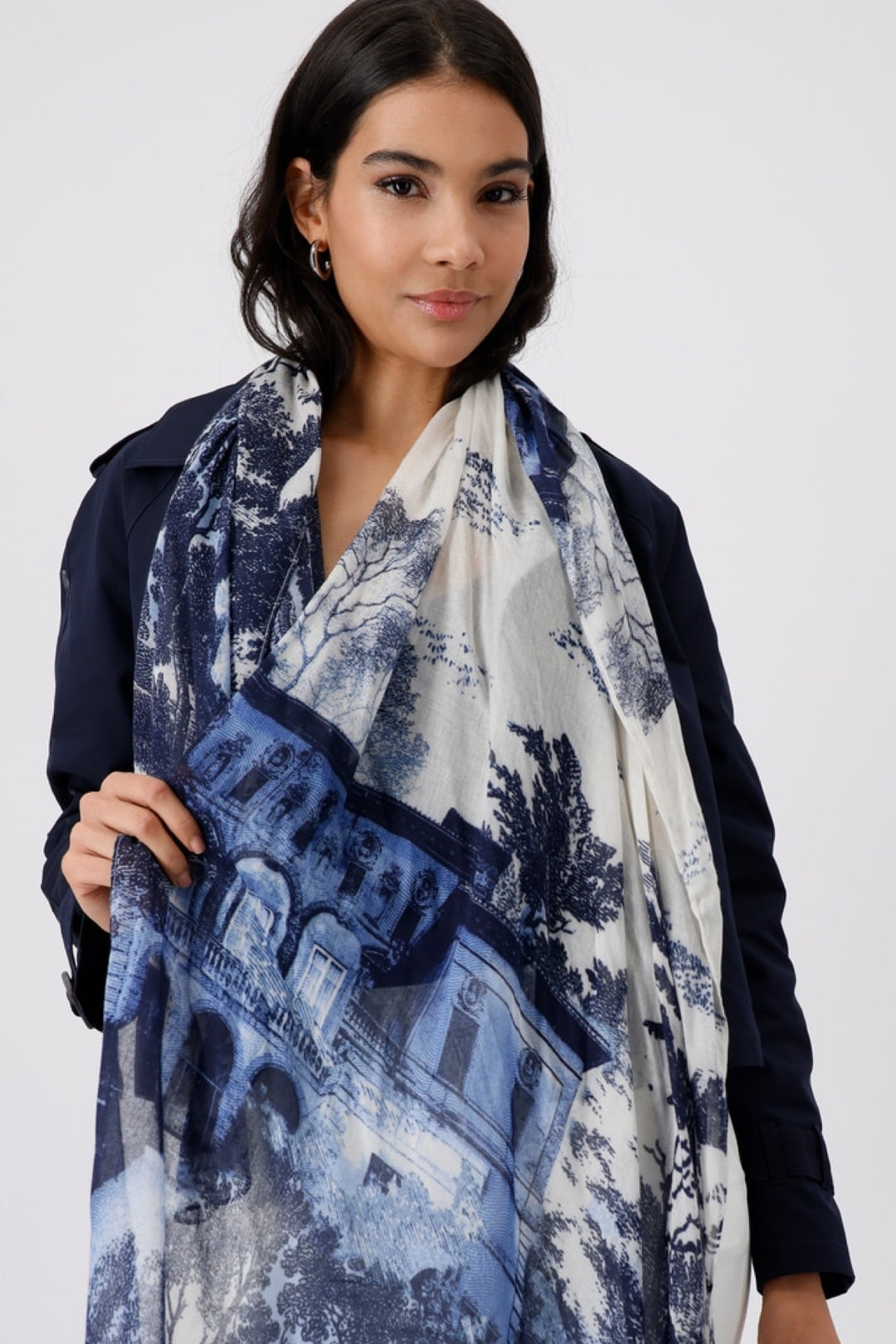 English garden print scarf