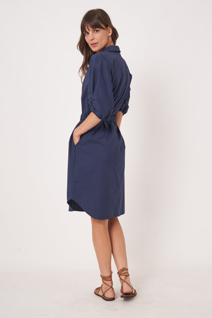 Poplin shirt dress