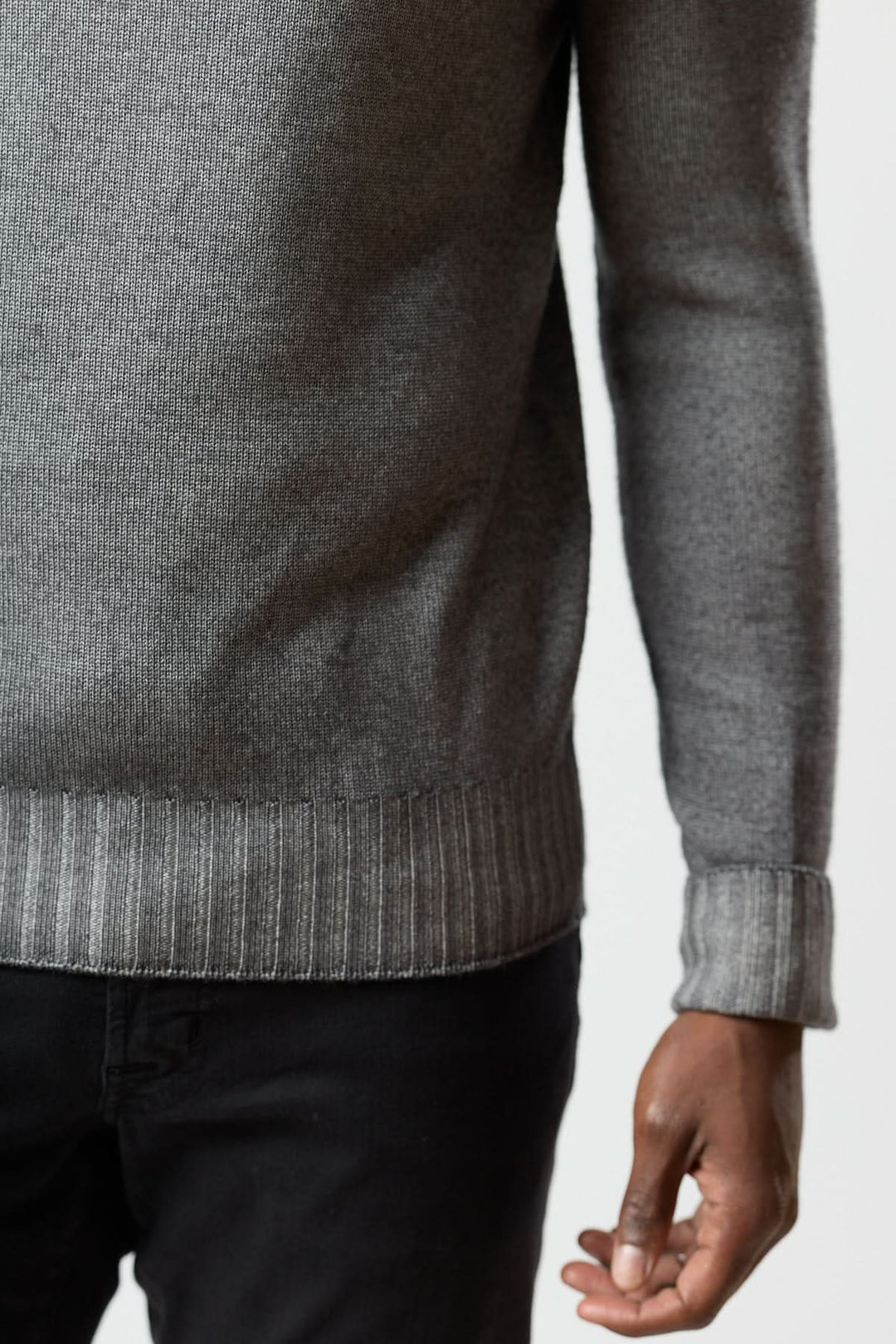 Fine gauge turtleneck sweater