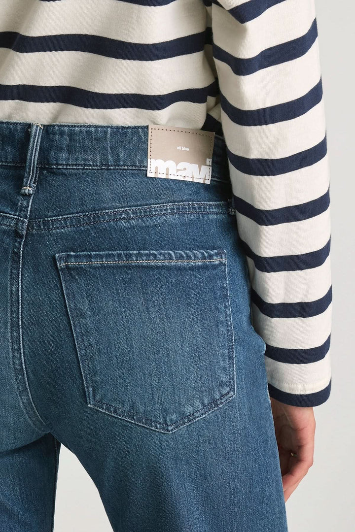 Jean Grace jambe large taille mi-haute