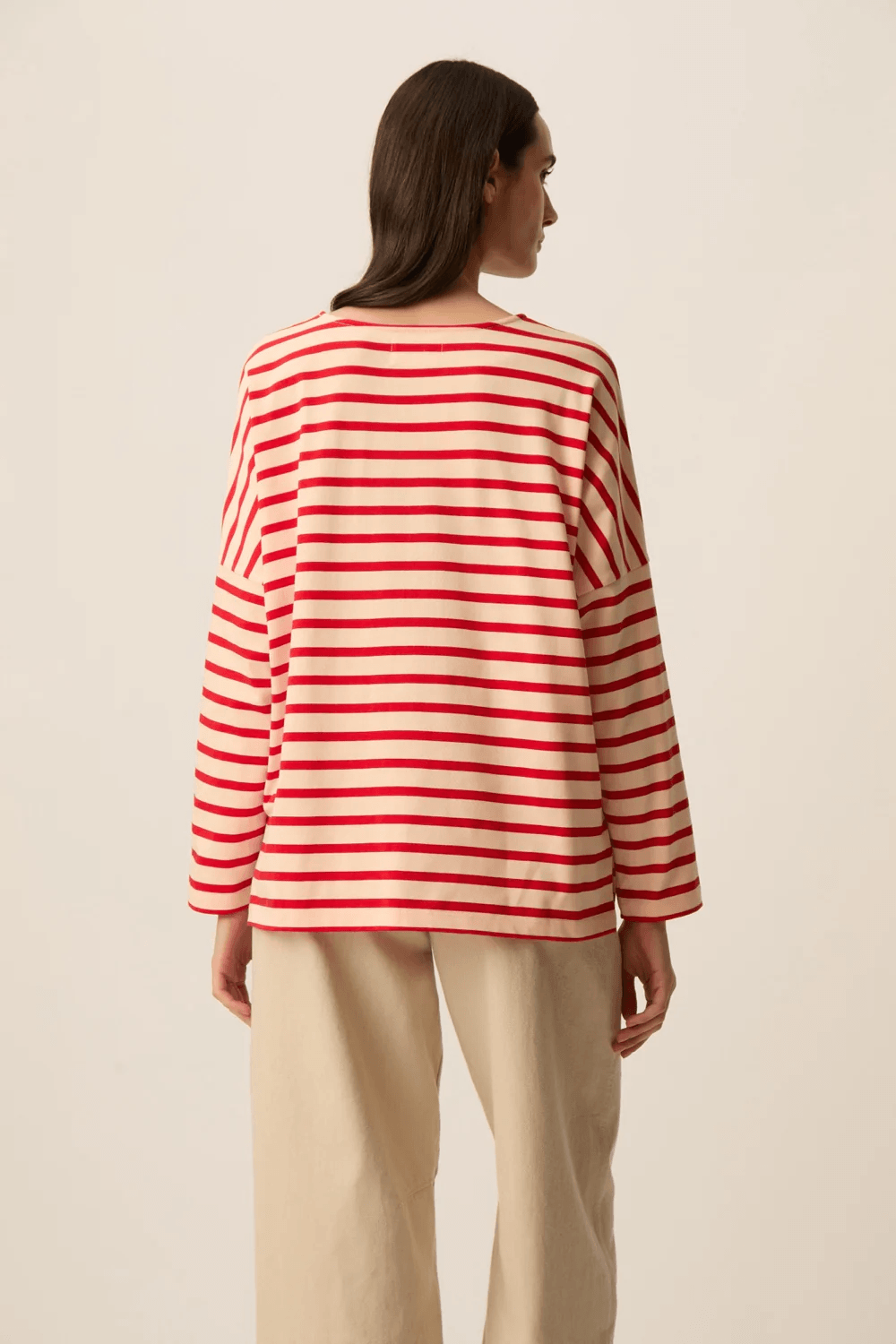 Filly Long-Sleeve Striped Sweater Fit, Loose Fit