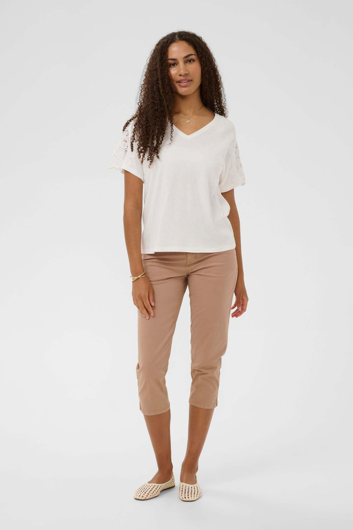 T-shirt Suny à manches courtes avec dentelle