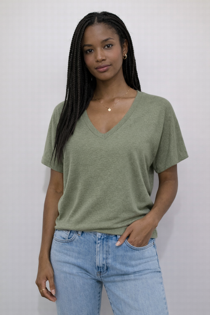 Sophia V-neck Short-Sleeve T-Shirt: A Must-Have