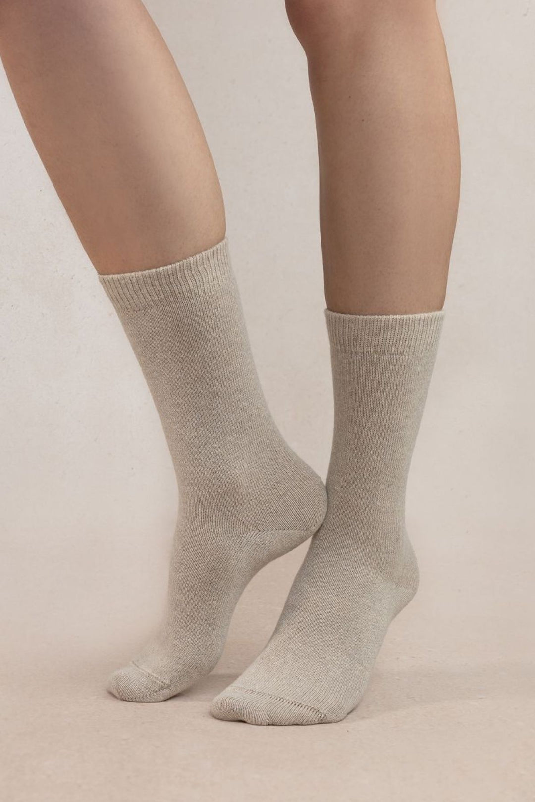 Chaussettes cachemire unies Femme - Accessoires - Chaussette Bleuforêt