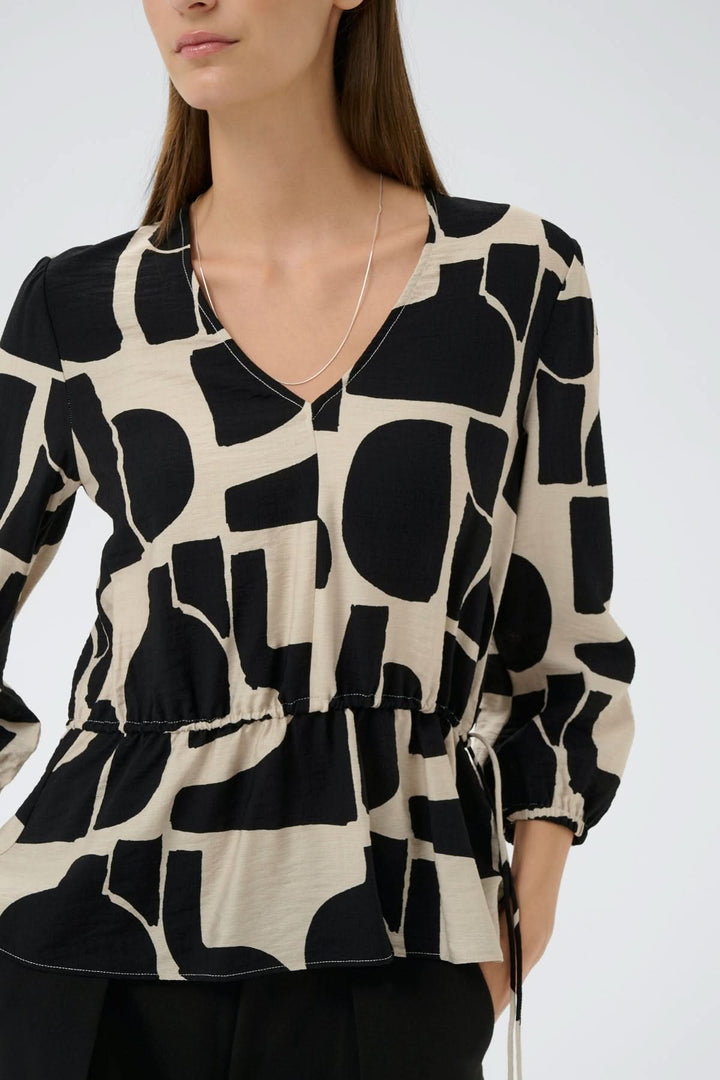 Blouse imprimée taille ajustable Lyn