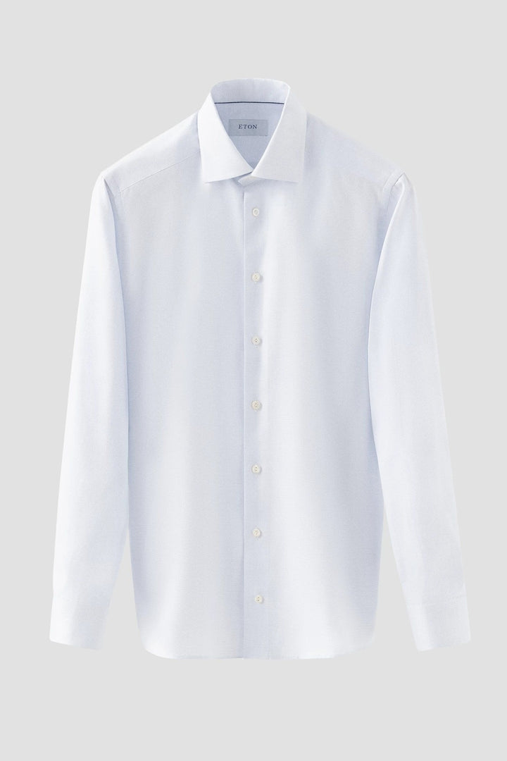 Chemise bleue texturée