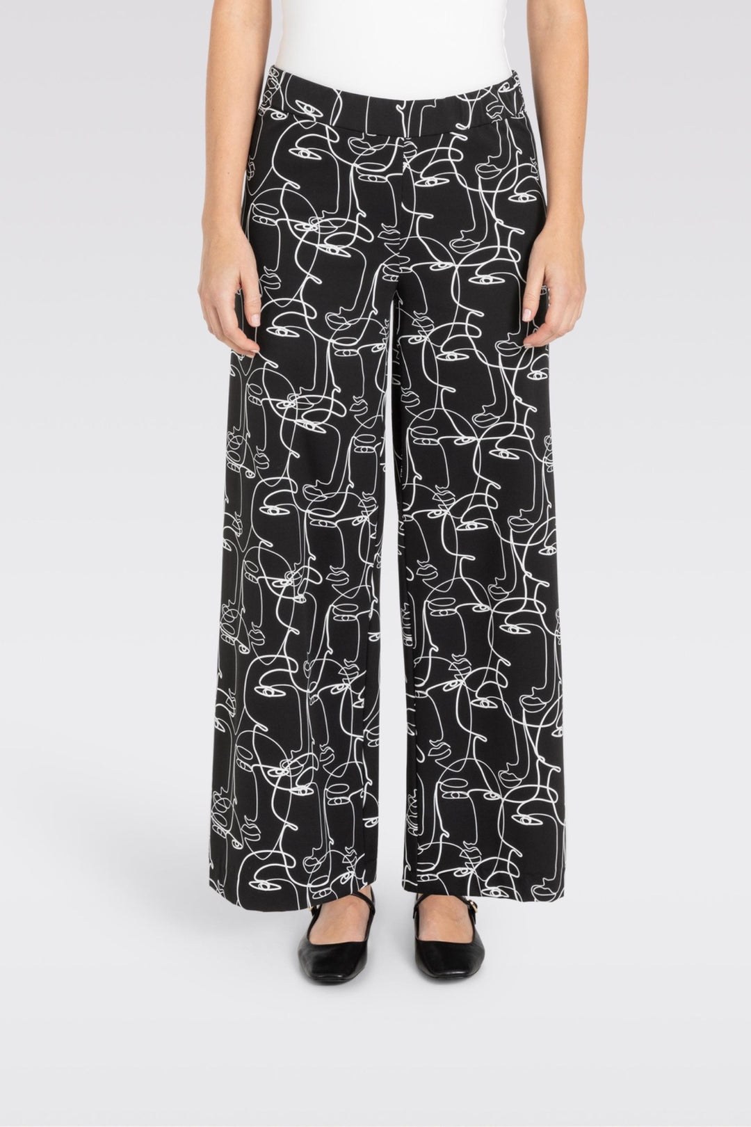 Faye abstract print pants