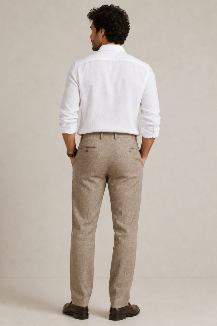 Chino pants in a linen blend