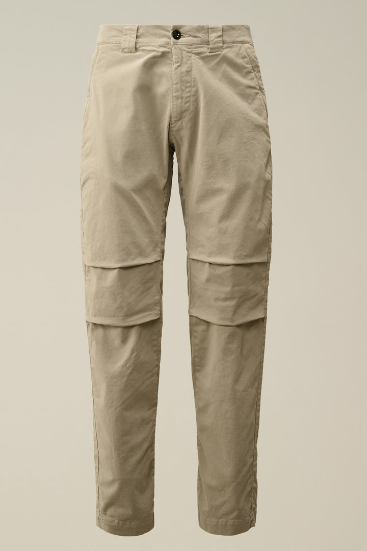 Ergonomic stretch satin pants