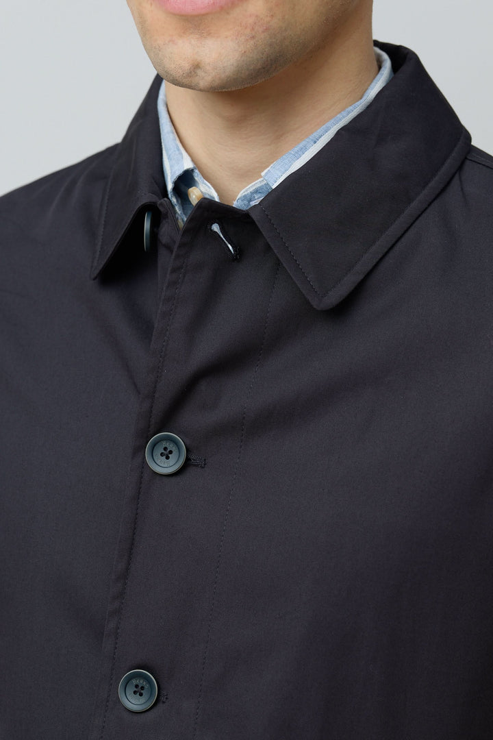 Impermeable en gabardine de coton