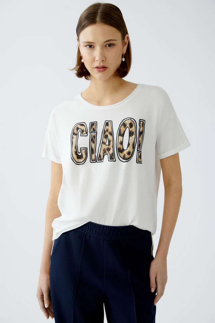 T-shirt imprimé "CIAO!"