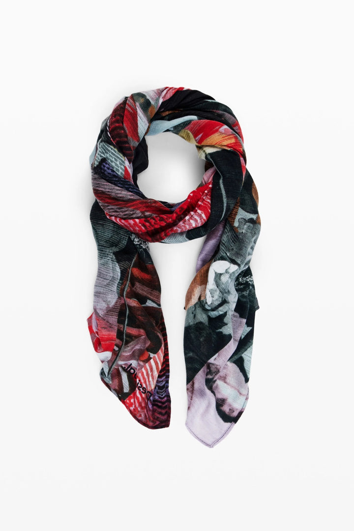 Foulard à grandes fleurs