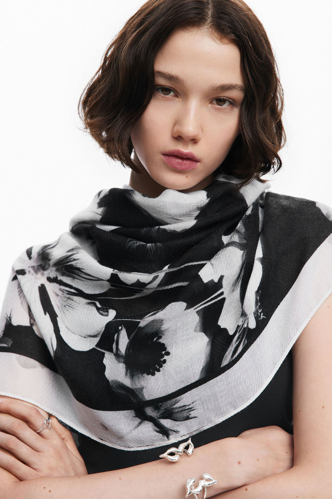 Foulard fleuri