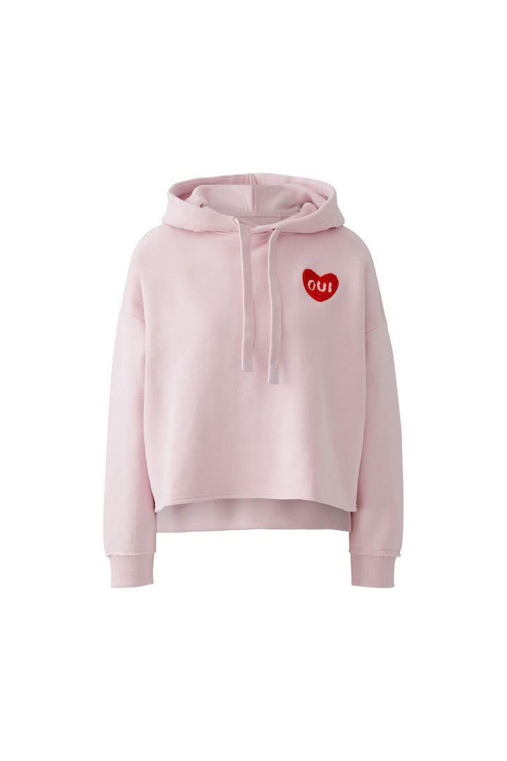 Hooded sweatshirt with patch