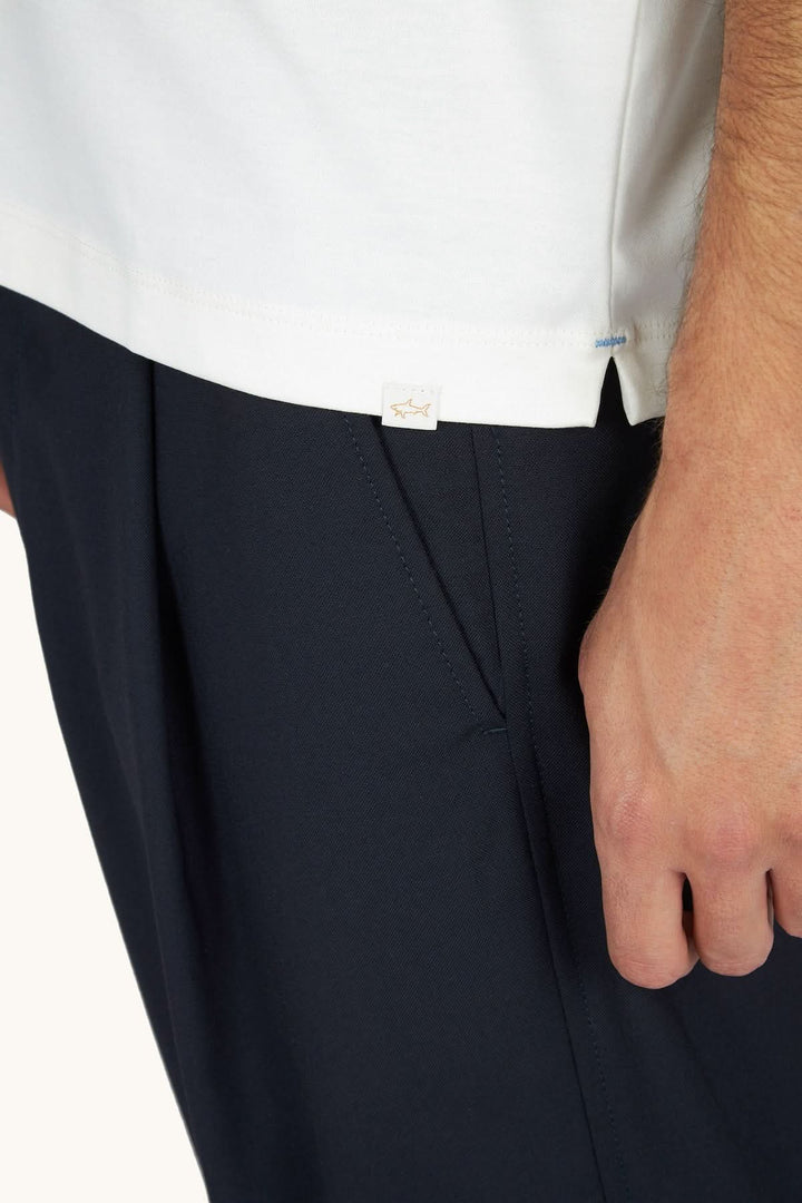 Aqua Touch cotton polo shirt with contrasting collar