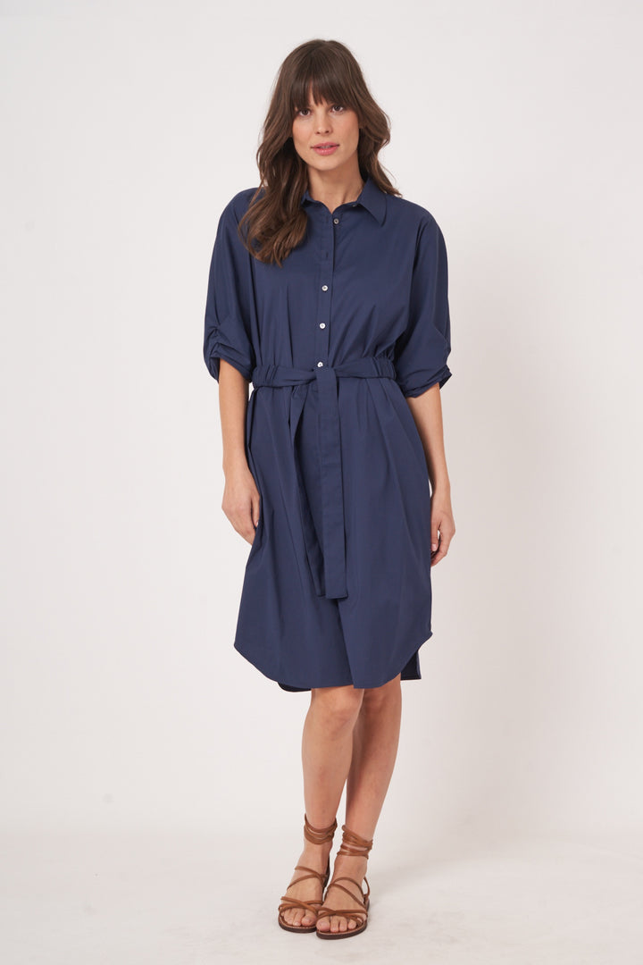 Poplin shirt dress