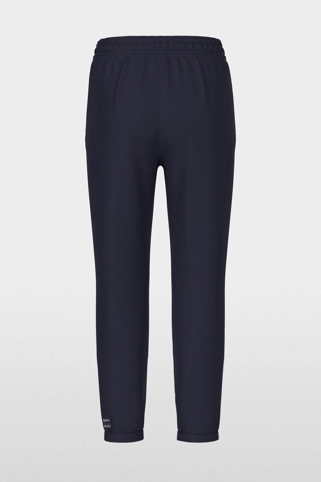Pantalon Rhodos haut de gamme, coupe droite et élastique, style jogger moderne en bleu marine.