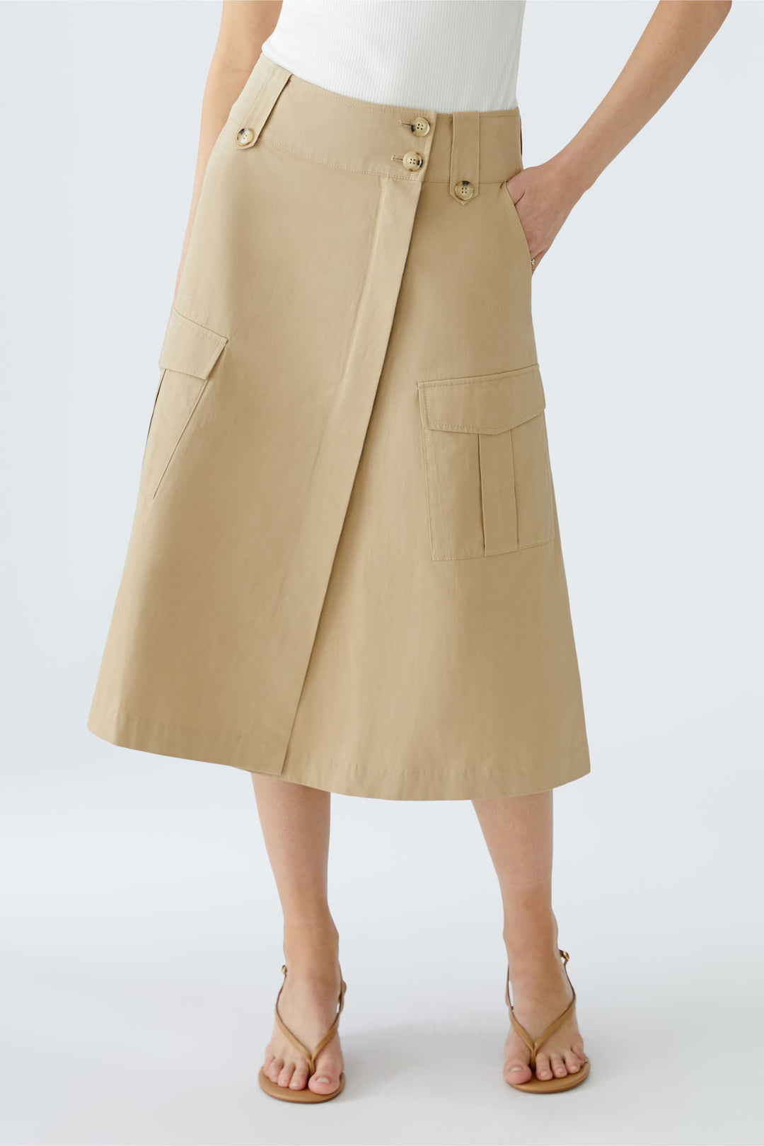 A-line wrap skirt