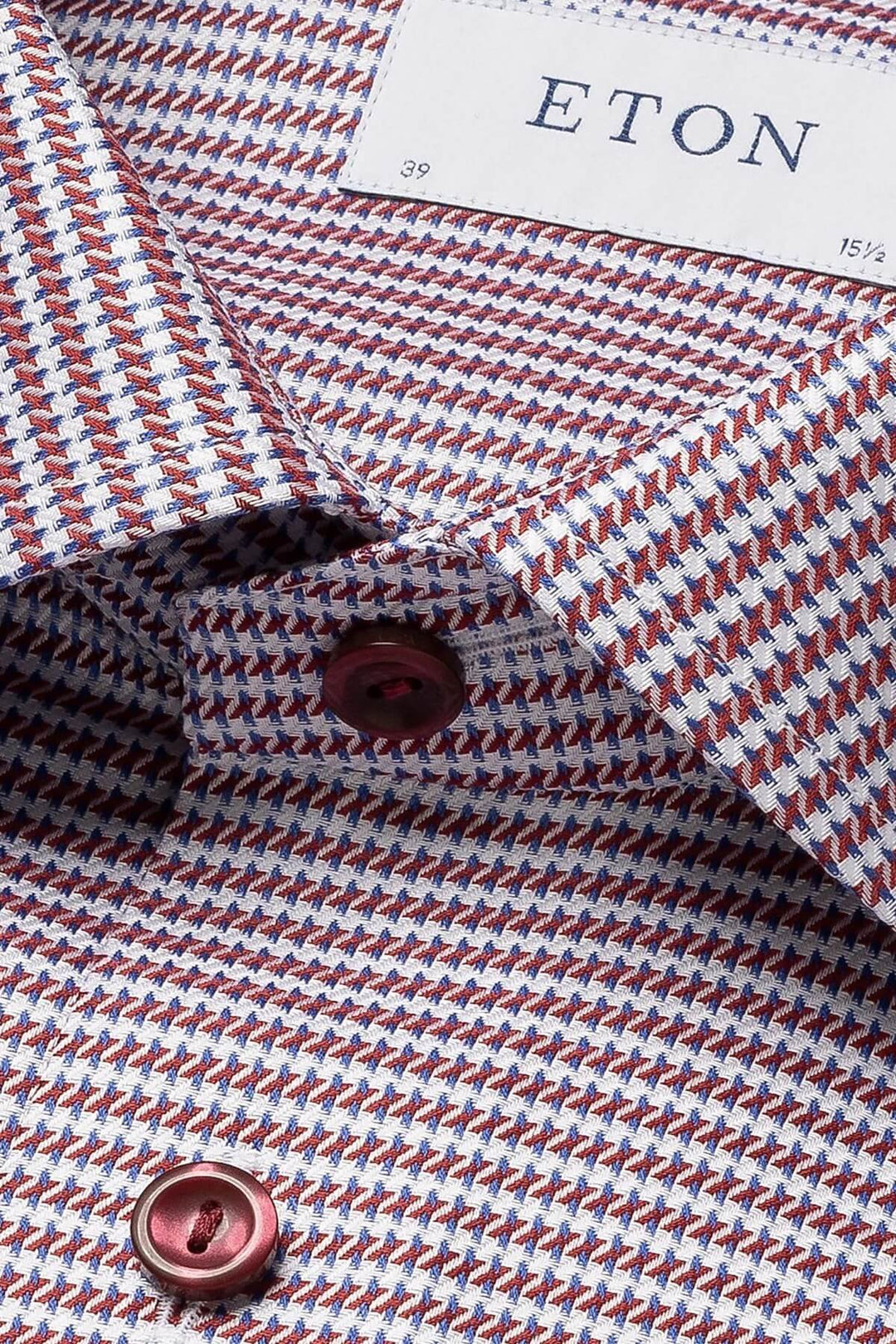 Microgeometric pattern dress shirt