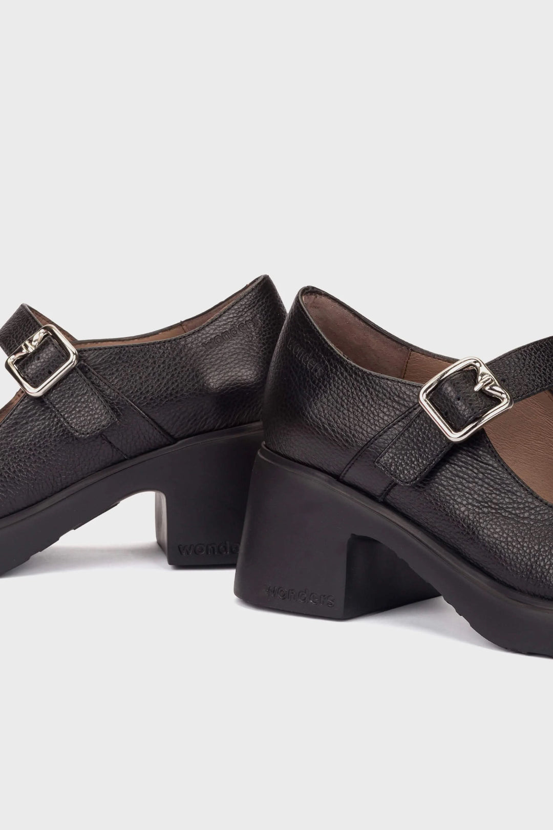 Chaussures de ville à bride et talon bloc