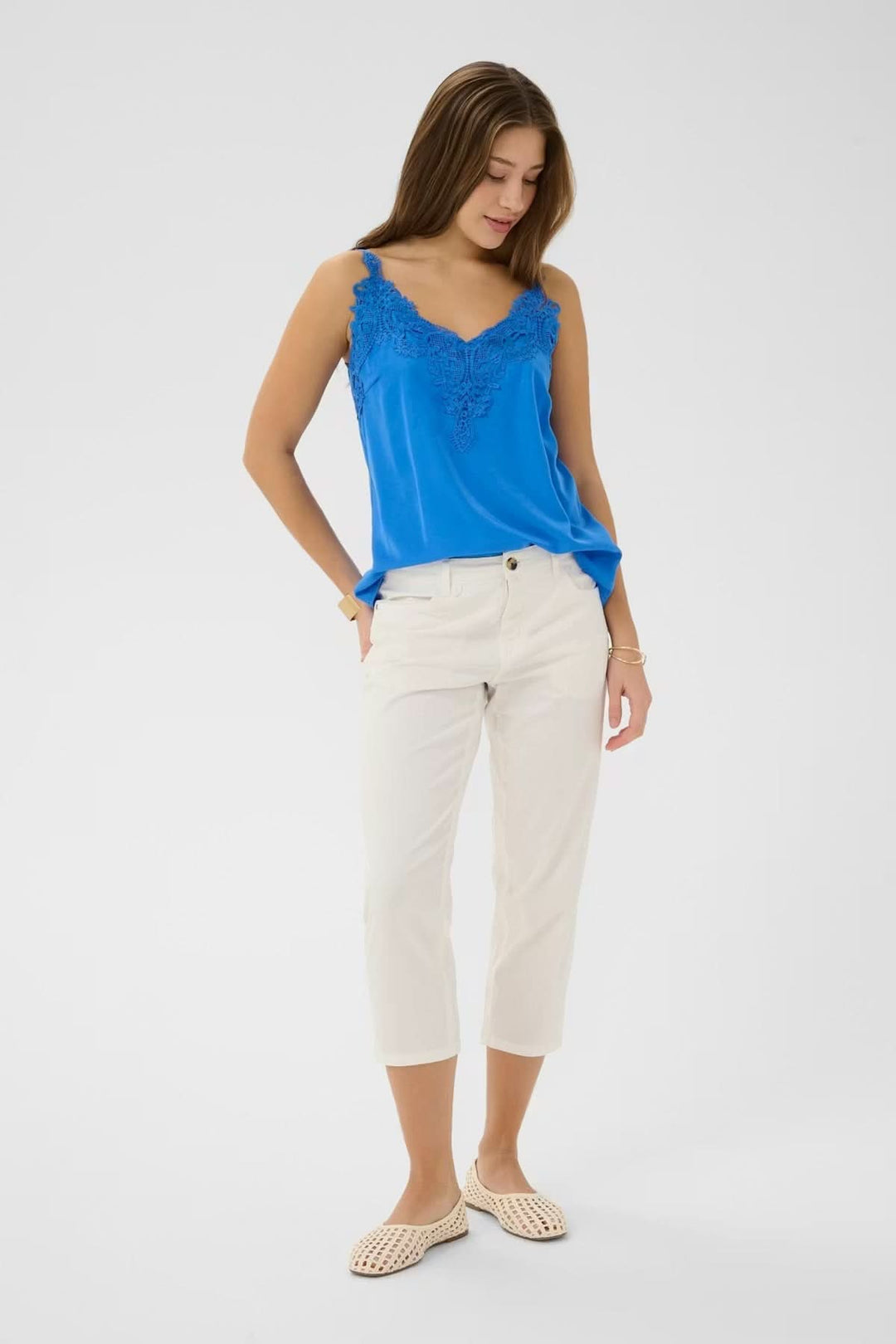 Pantalon capri Berta coupe droite