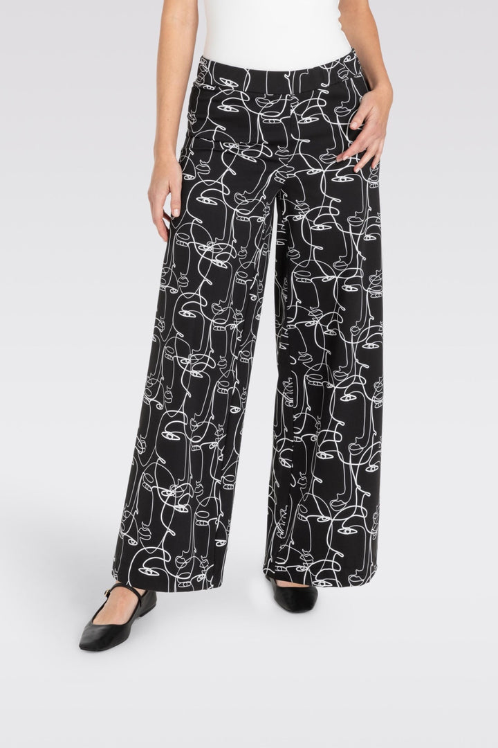 Faye abstract print pants