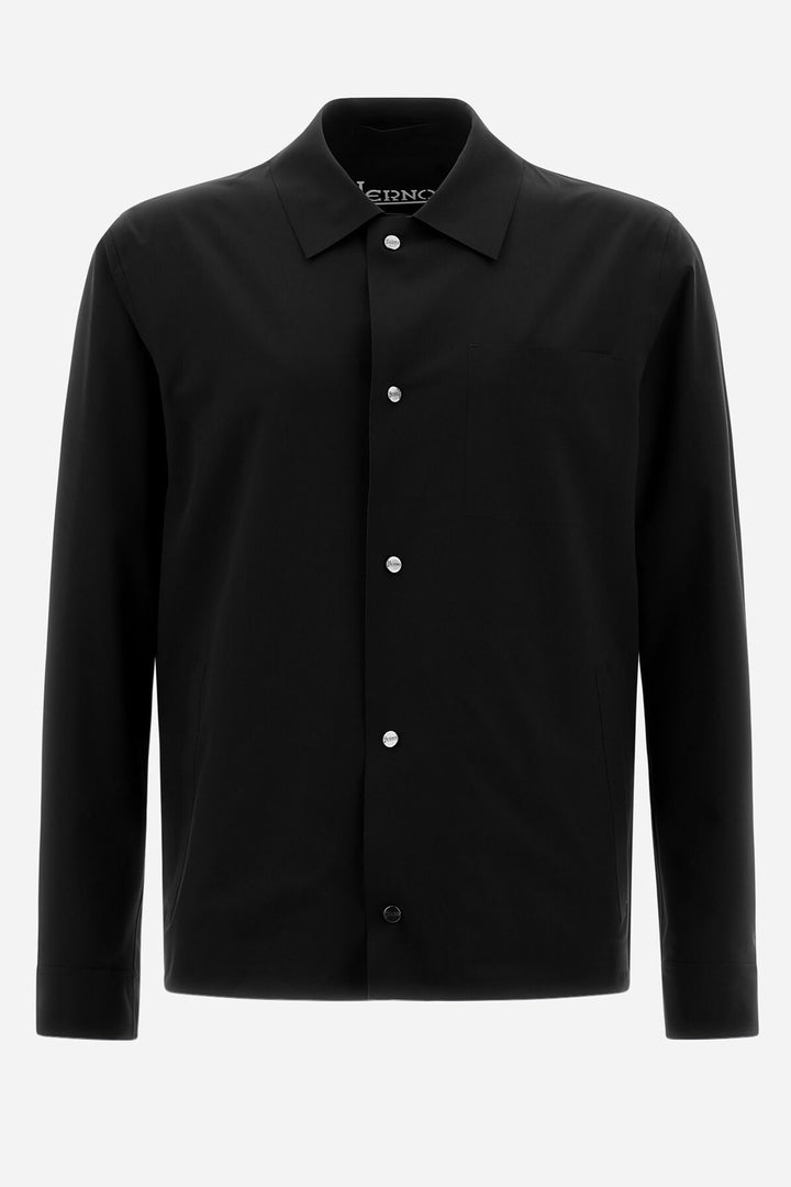 Shirt-jacket in stretch fabric