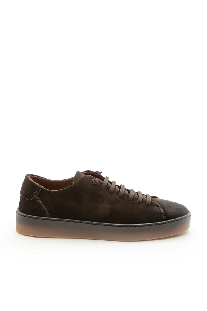 Sneaker homme cuir veau finition travaillée