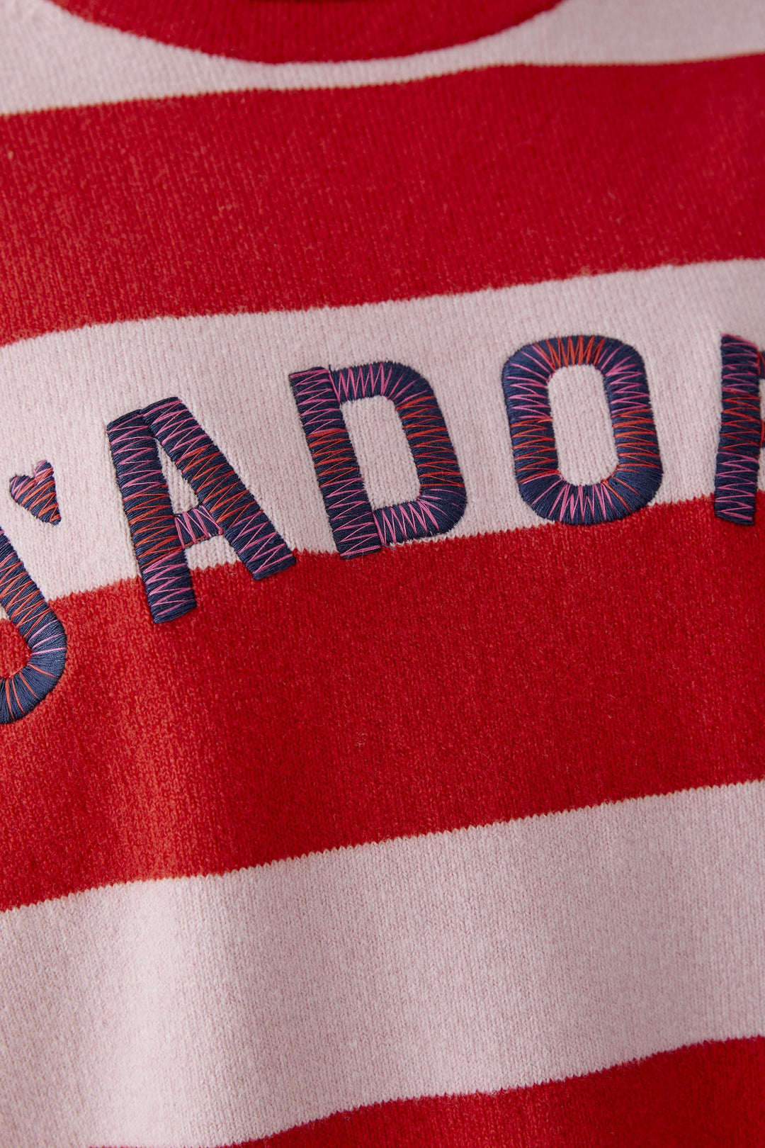 Chandail rayé «J’adore»