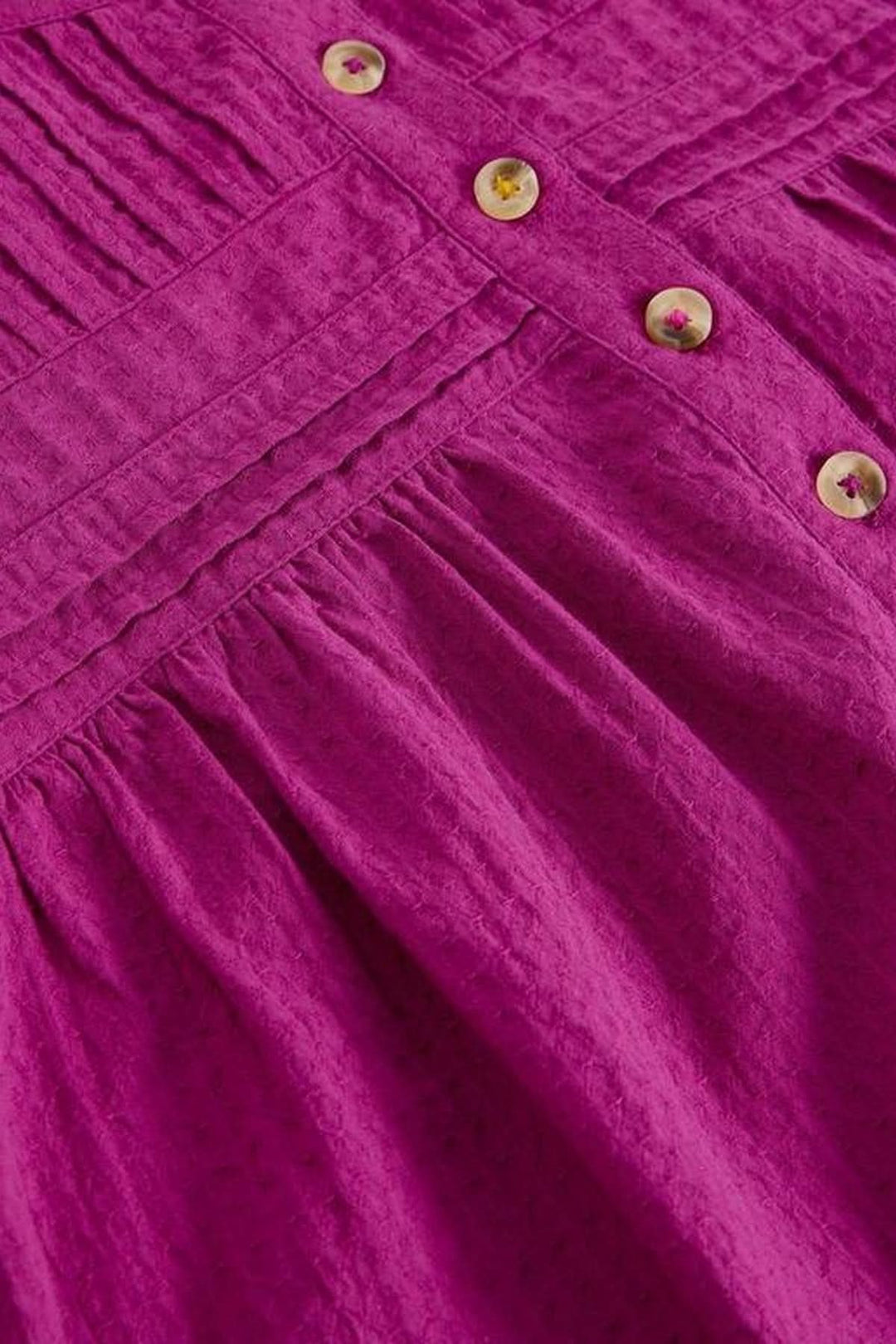 Plumetis blouse with gathered front panel