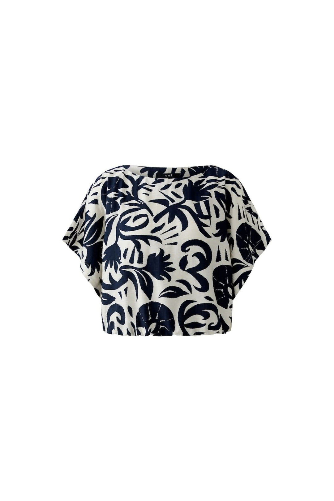 Chemisier à manches courtes imprimé artistique