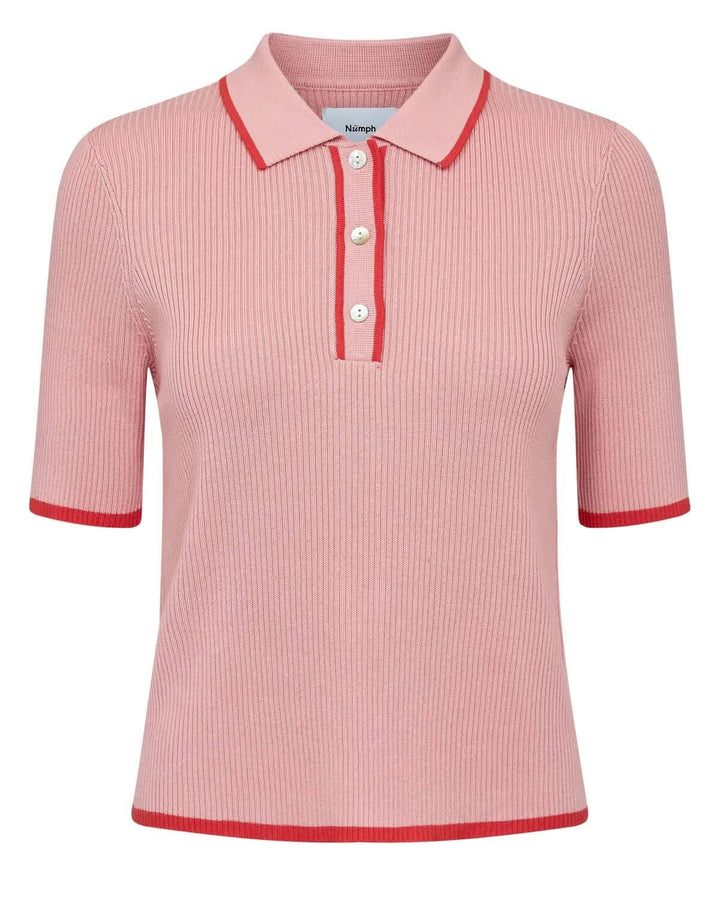 Chandail polo en tricot côtelé