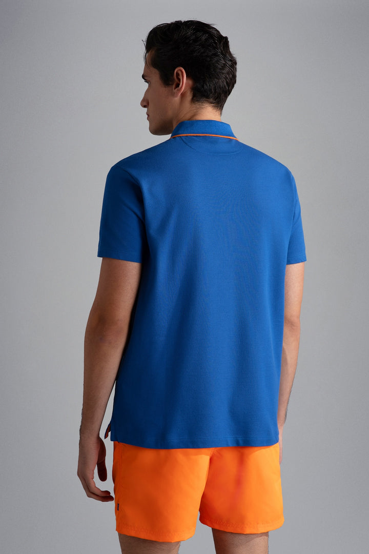 Polo shirt with orange details