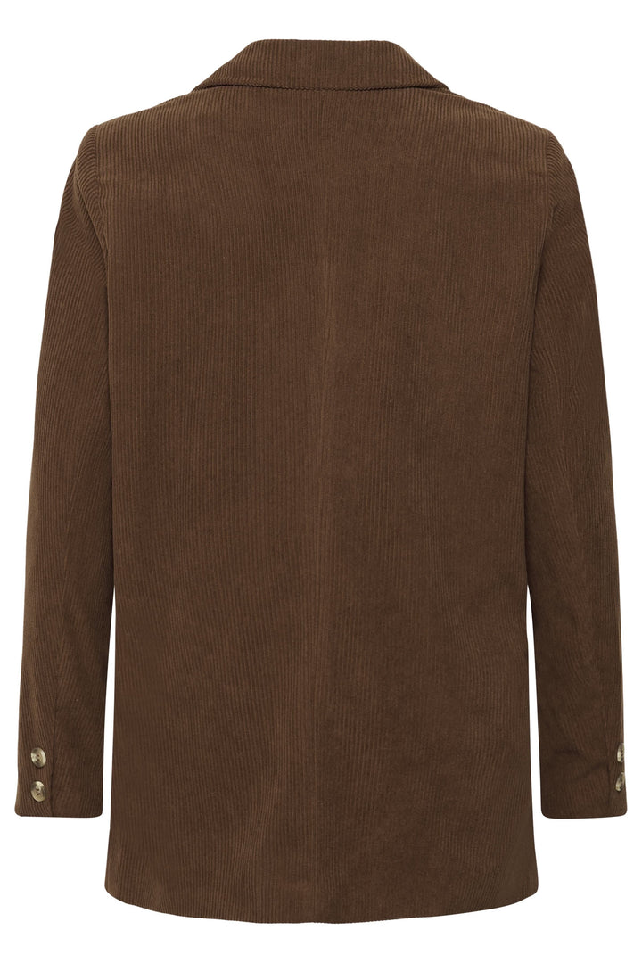 Veston Kanna en velours côtelé à bouton unique, élégant et confortable pour un look moderne et décontracté.