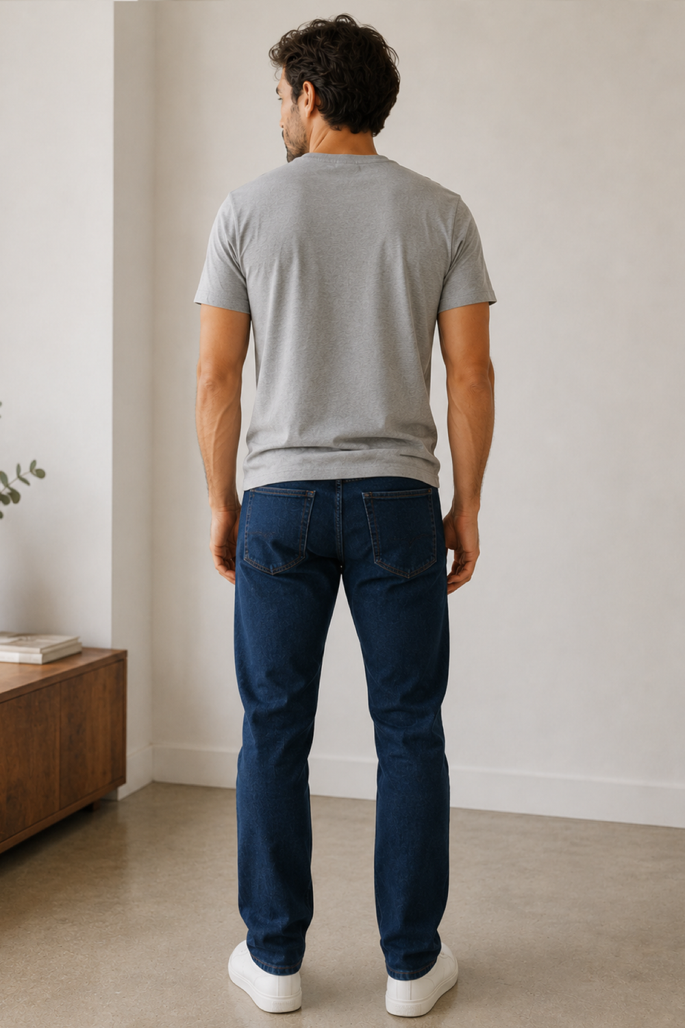 Vue de côté jean coupe ajustée extensible Brax pour homme - Valérie Simon