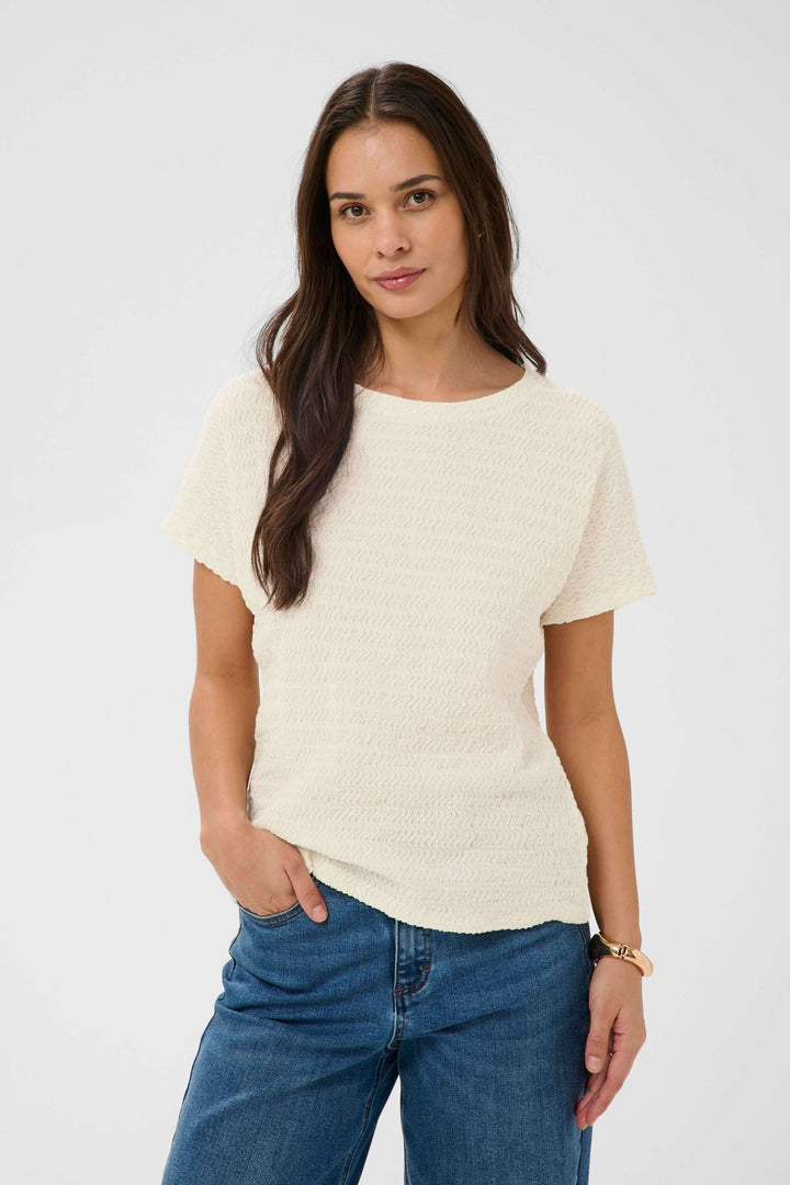 T-shirt Felecity texturé à manches courtes